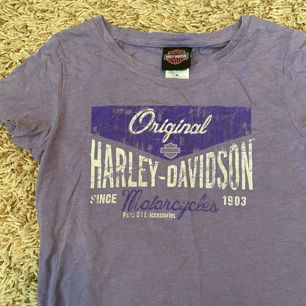 Purple Harley Davidson tee shirt•••